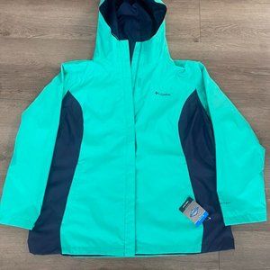 NWT Columbia Women's Omni-Tech II Jacket Blue Size 2x